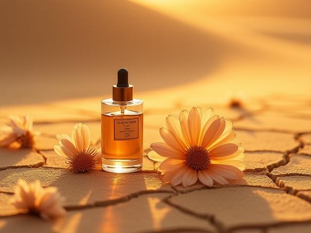 Desert Bloom perfume oil dropper bottle